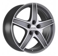 Ronal R48 W8.5 R18 PCD5x120 ET35 DIA82 titanium front diamond cut